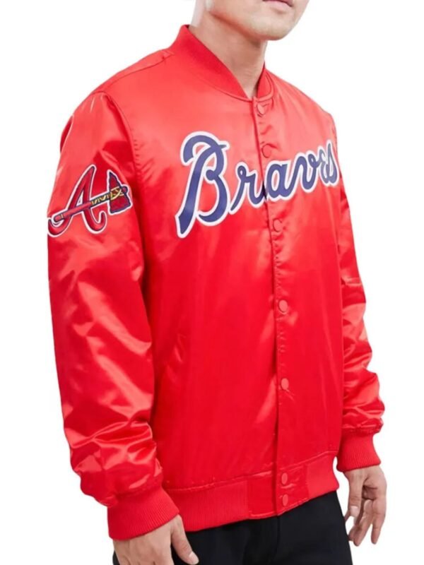 MLB Atlanta Braves Satin Jacket Men and Women