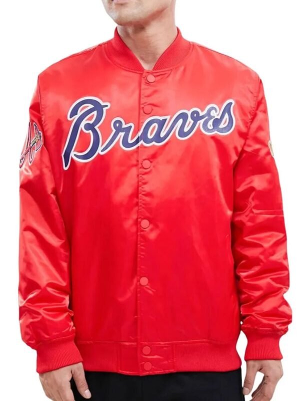 MLB Atlanta Braves Satin Jacket Men and Women