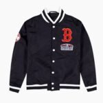 MLB Boston Red Sox Black Varsity Jacket