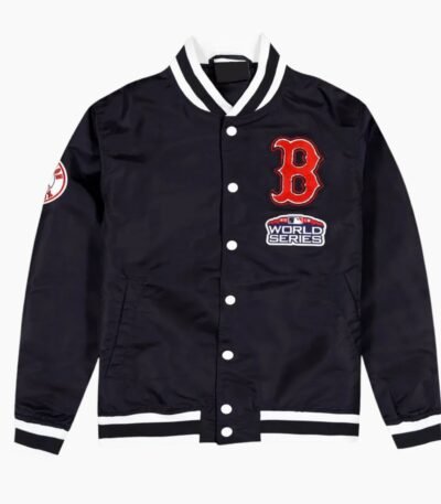 MLB Boston Red Sox Black Varsity Jacket