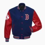 MLB Boston Red Sox Wool and Leather Varsity Jacket