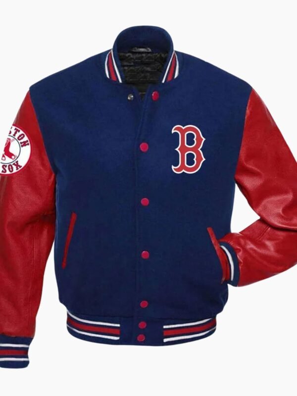 MLB Boston Red Sox Wool and Leather Varsity Jacket