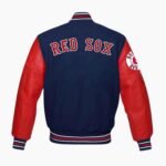 MLB Boston Red Sox Wool and Leather Varsity Jacket