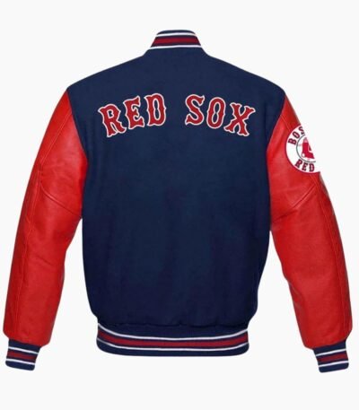 MLB Boston Red Sox Wool and Leather Varsity Jacket