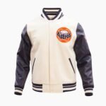 MLB Houston Astros Off White Wool Jacket