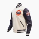 MLB Houston Astros Off White Wool Jacket