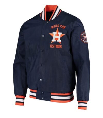 MLB Houston Astros The Jett III Satin Varsity Jacket