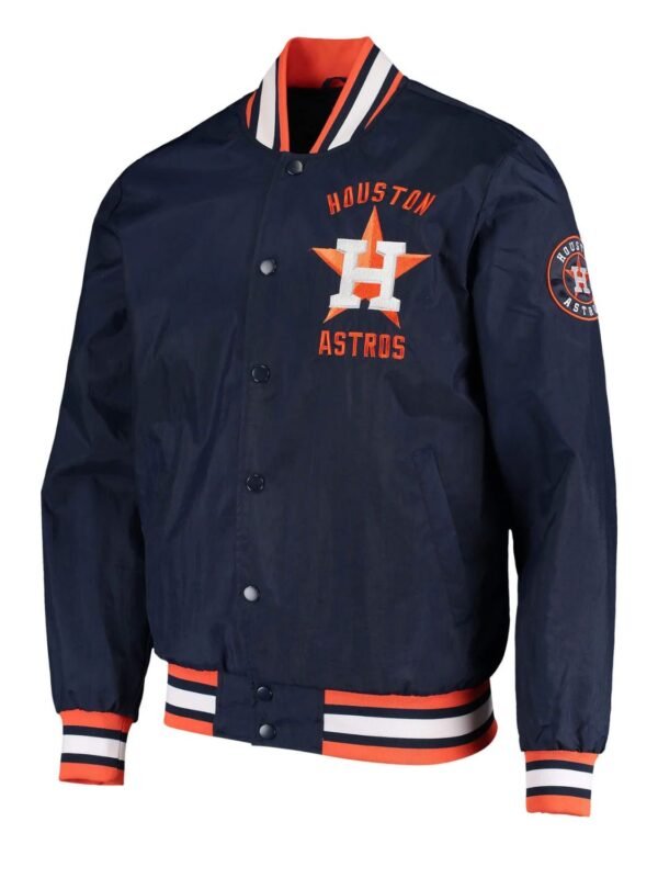 MLB Houston Astros The Jett III Satin Varsity Jacket