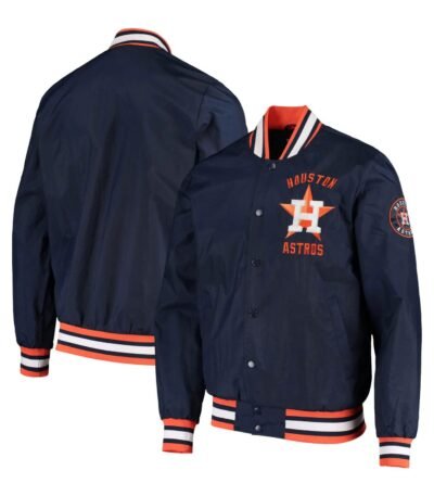MLB Houston Astros The Jett III Satin Varsity Jacket
