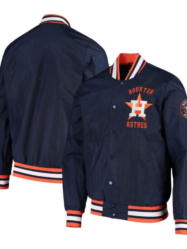 MLB Houston Astros The Jett III Satin Varsity Jacket