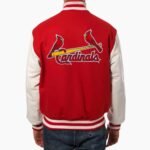MLB St Louis Cardinals Wool And Leather Jacket