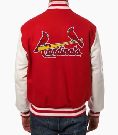 MLB St Louis Cardinals Wool And Leather Jacket