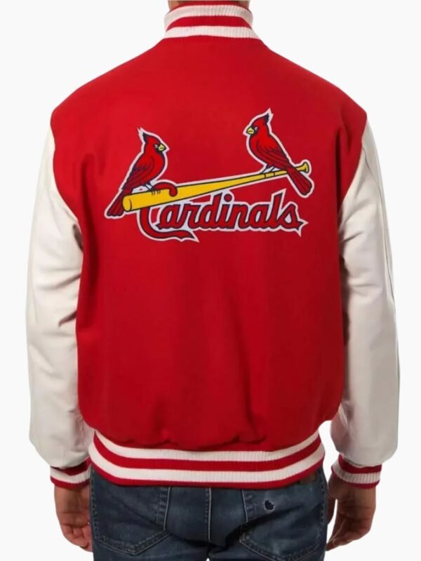 MLB St Louis Cardinals Wool And Leather Jacket