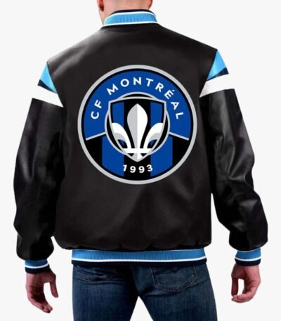 MLS CF Montreal Varsity Leather Jacket