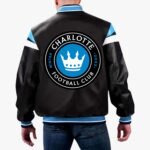 MLS Charlotte FC Varsity Leather Jacket