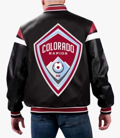 MLS Colorado Rapids Varsity Leather Jacket