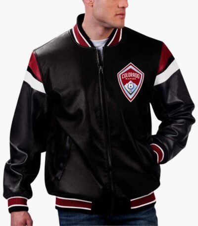 MLS Colorado Rapids Varsity Leather Jacket