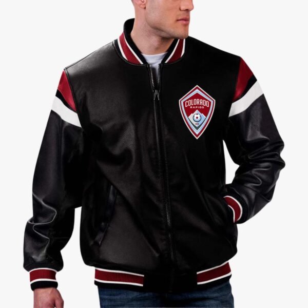 MLS Colorado Rapids Varsity Leather Jacket