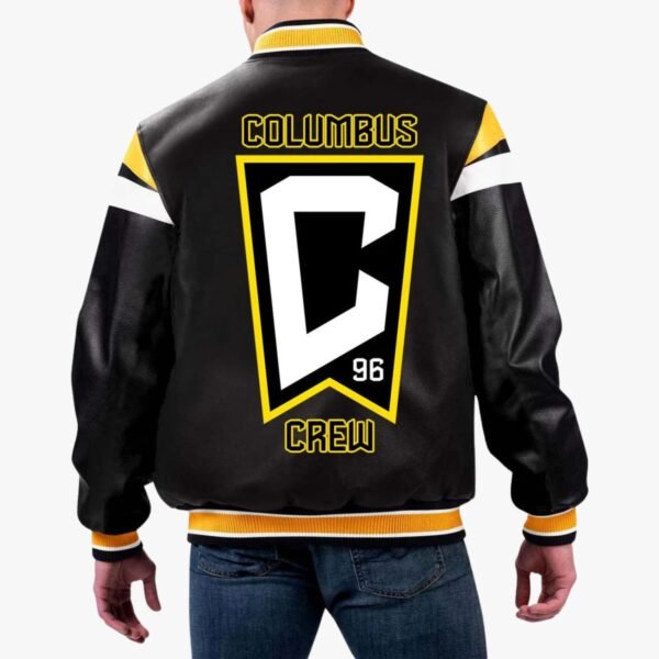 MLS Columbus Crew Varsity Leather Jacket