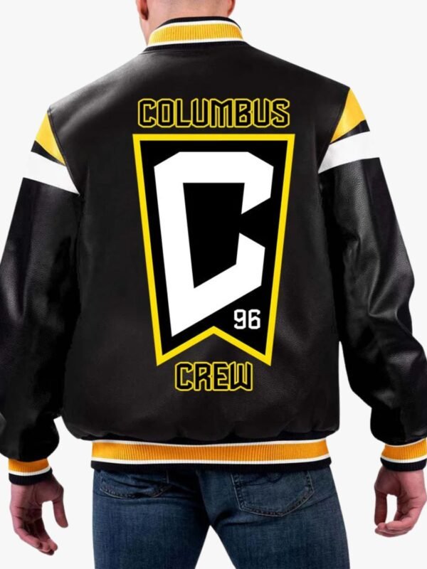 MLS Columbus Crew Varsity Leather Jacket