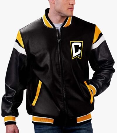 MLS Columbus Crew Varsity Leather Jacket