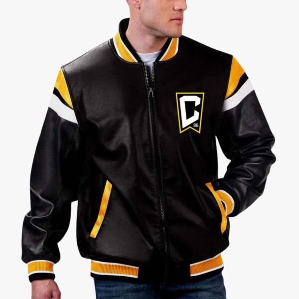 MLS Columbus Crew Varsity Leather Jacket