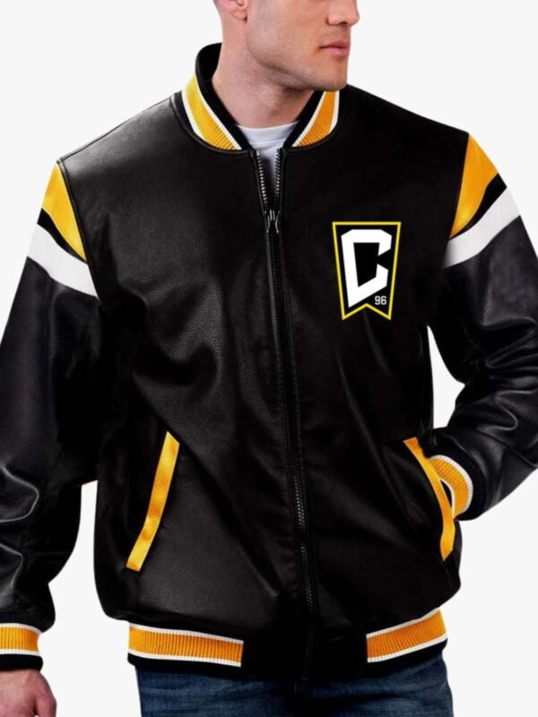 MLS Columbus Crew Varsity Leather Jacket