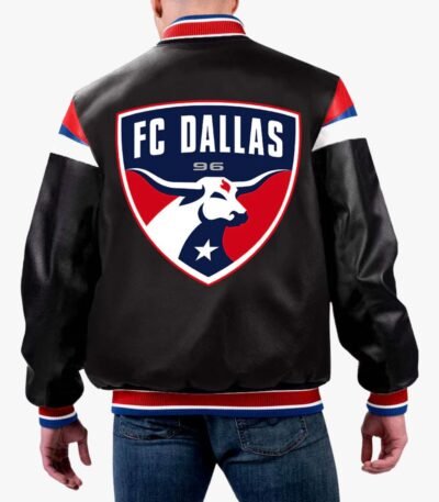 MLS Dallas FC Varsity Leather Jacket