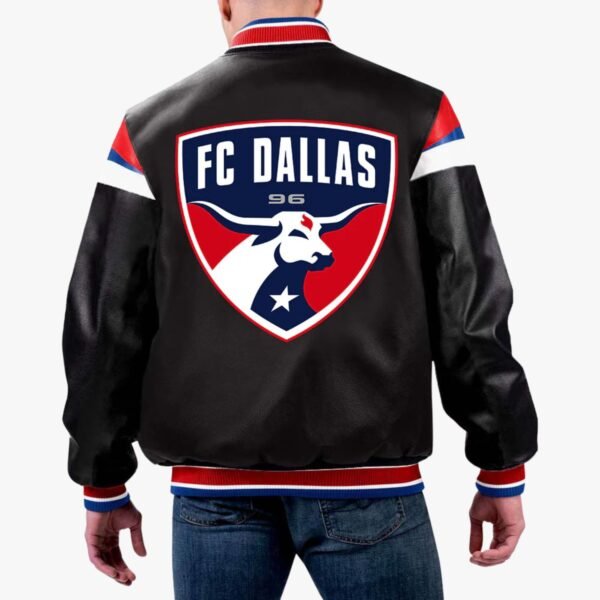MLS Dallas FC Varsity Leather Jacket