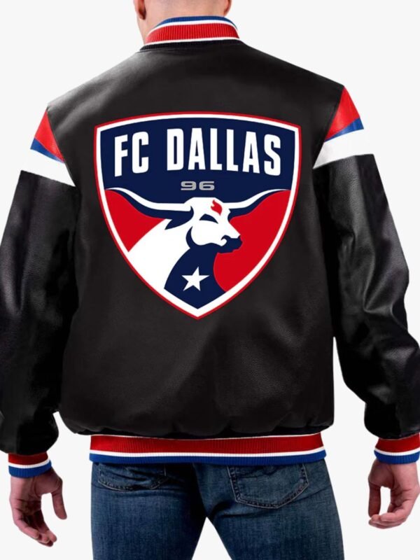 MLS Dallas FC Varsity Leather Jacket
