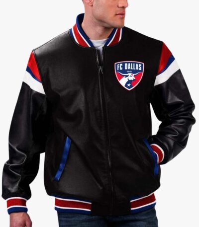 MLS Dallas FC Varsity Leather Jacket