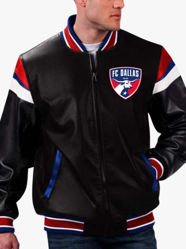 MLS Dallas FC Varsity Leather Jacket