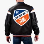 MLS FC Cincinnati Varsity Leather Jacket