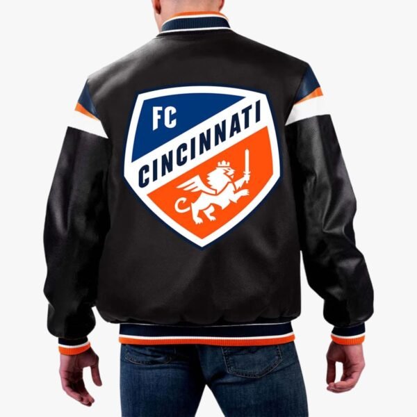 MLS FC Cincinnati Varsity Leather Jacket