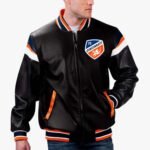 MLS FC Cincinnati Varsity Leather Jacket