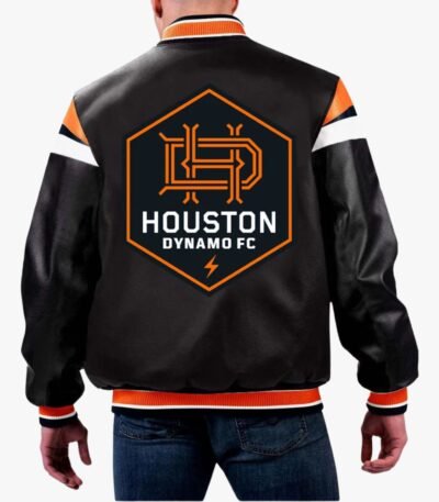 MLS Houston Dynamo FC Varsity Leather Jacket