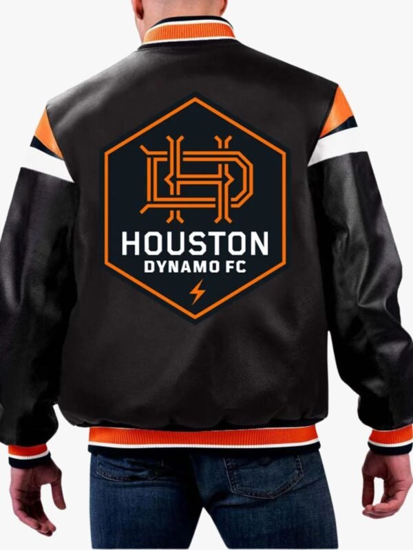 MLS Houston Dynamo FC Varsity Leather Jacket