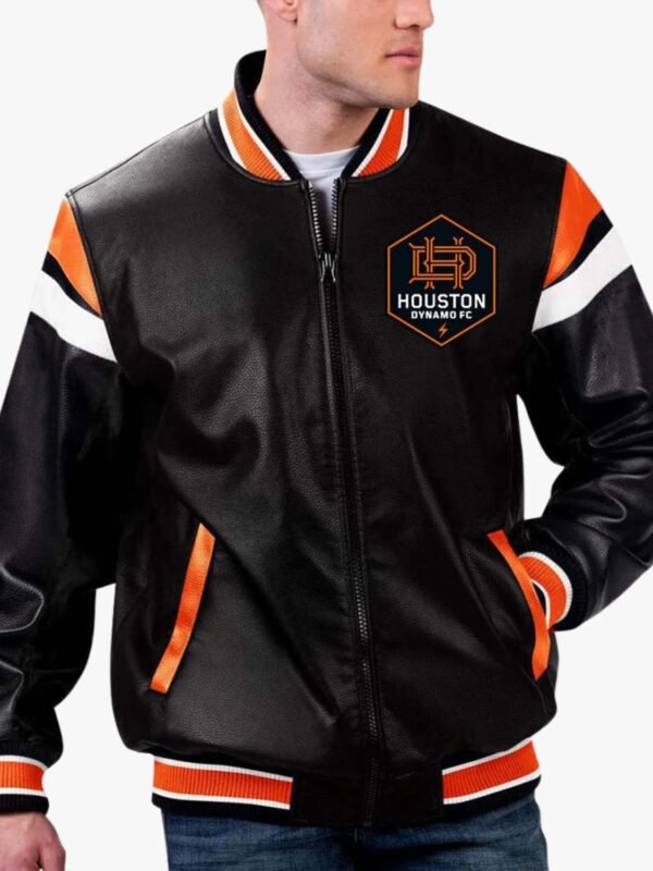 MLS Houston Dynamo FC Varsity Leather Jacket