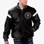 MLS Inter Miami CF Varsity Leather Jacket
