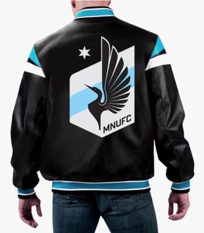MLS Minnesota United FC Varsity Leather Jacket