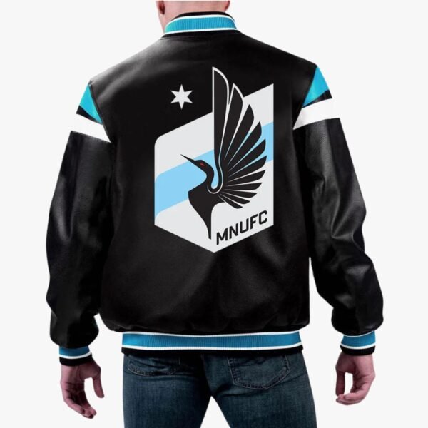 MLS Minnesota United FC Varsity Leather Jacket