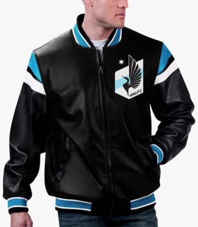 MLS Minnesota United FC Varsity Leather Jacket