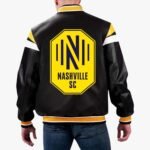 MLS Nashville SC Varsity Leather Jacket