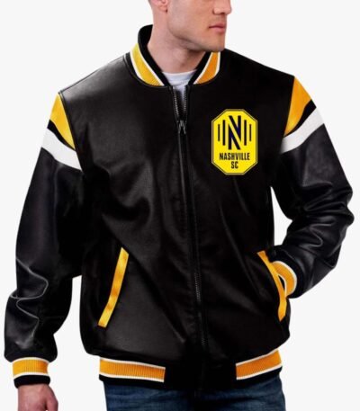 MLS Nashville SC Varsity Leather Jacket