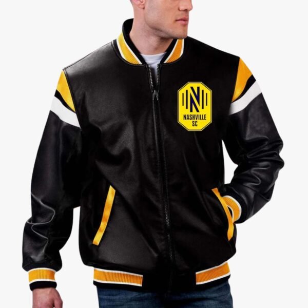 MLS Nashville SC Varsity Leather Jacket