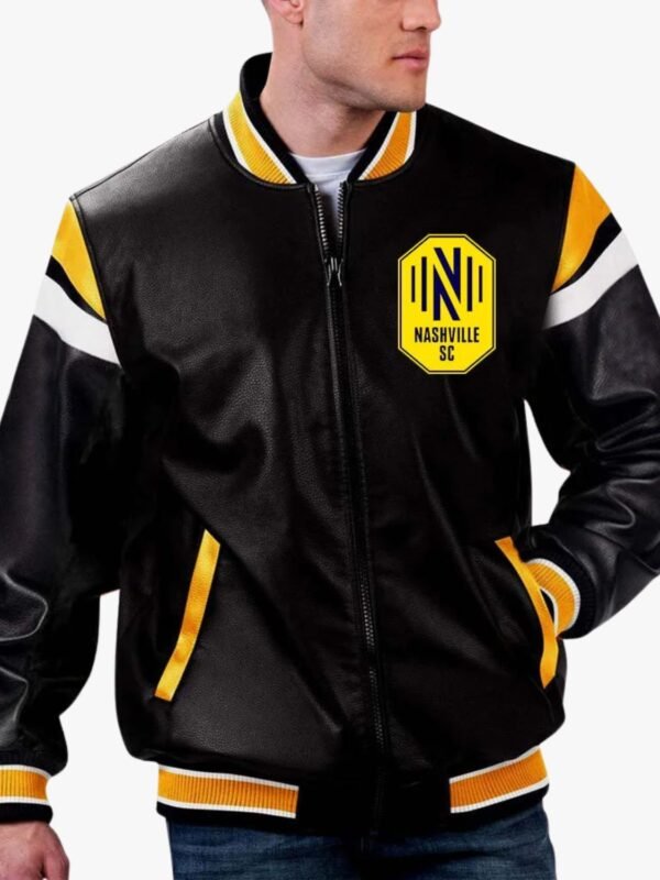 MLS Nashville SC Varsity Leather Jacket