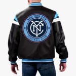 MLS New York City FC Varsity Leather Jacket
