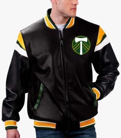 MLS Portland Timbers Varsity Leather Jacket
