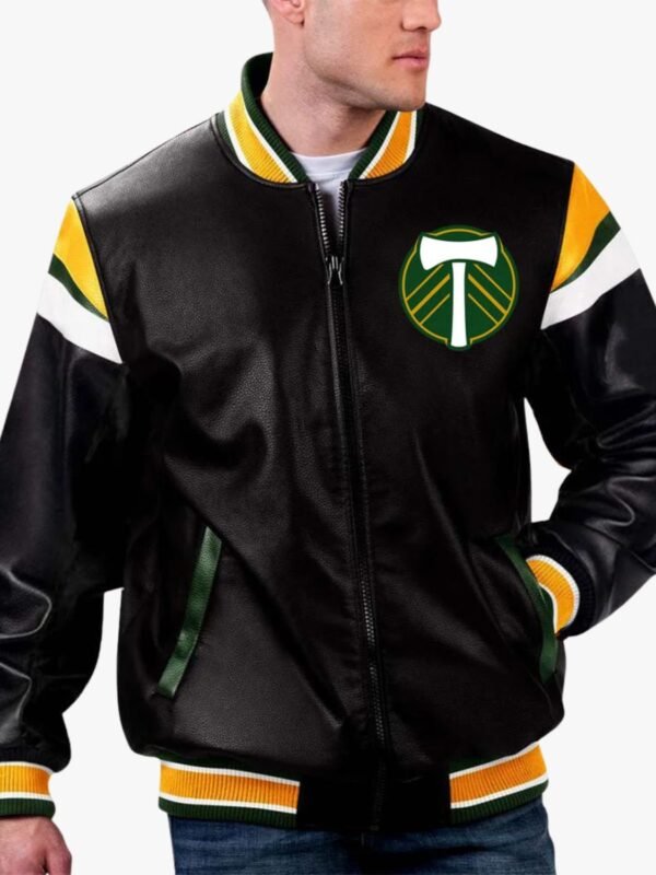 MLS Portland Timbers Varsity Leather Jacket