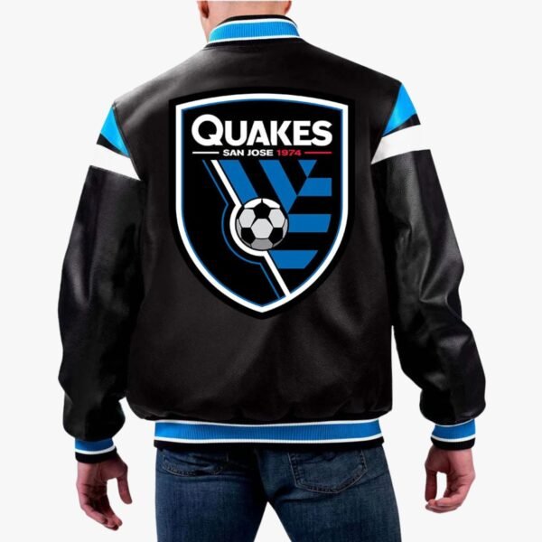 MLS San Jose Earthquakes Varsity Leather Jacket
